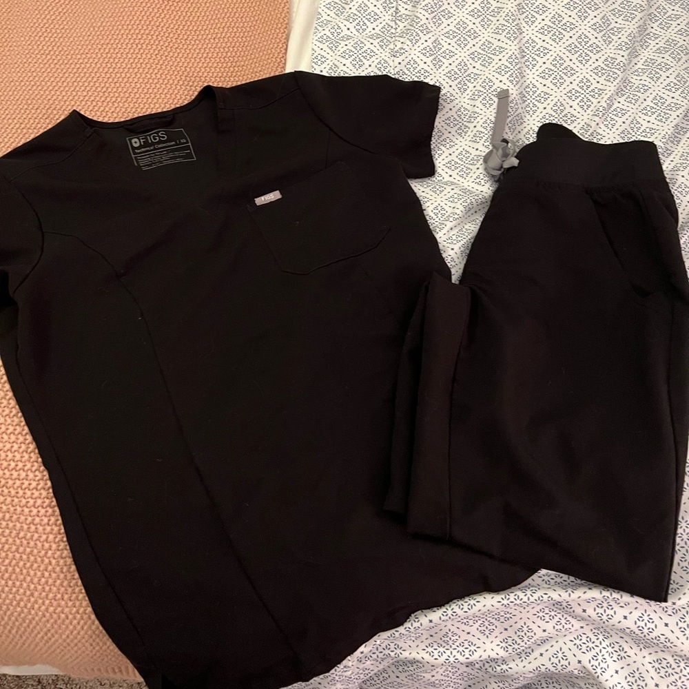 Figs black scrub set